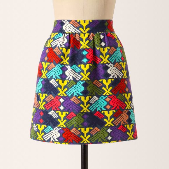 Anthropologie Dresses & Skirts - Anthropologie Tibi Cockatoo Kaleidoscope Mini Skirt